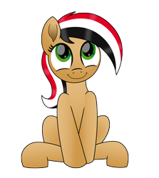 Size: 3000x3362 | Tagged: safe, artist:pananovich, imported from derpibooru, oc, oc only, oc:syriana, earth pony, pony, /mlpol/, nation ponies, ponified, smiling, solo, syria