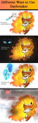 Size: 1024x3328 | Tagged: safe, artist:northlights8, imported from derpibooru, daybreaker, nightmare moon, pony, a royal problem, angry, comic, food, marshmallow, mundane utility, smoke alarm, smoke detector