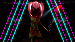 Size: 3840x2160 | Tagged: safe, artist:efk-san, imported from derpibooru, applejack, equestria girls, 3d, bass guitar, clothes, female, guitar, head down, hidden eyes, musical instrument, solo, uhd wallpaper