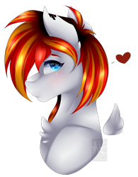 Size: 1358x1739 | Tagged: safe, artist:mauuwde, imported from derpibooru, oc, oc only, oc:heartfire, pony, bust, floating wings, male, portrait, simple background, solo, stallion, transparent background