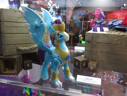 Size: 960x720 | Tagged: safe, imported from derpibooru, stratus skyranger, tempest shadow, classical hippogriff, hippogriff, pony, my little pony: the movie, female, guardians of harmony, irl, merchandise, photo, sdcc 2017, toy