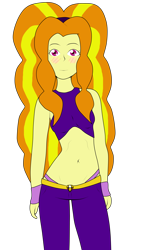 Size: 3678x6538 | Tagged: safe, artist:lyanteiguy, imported from derpibooru, adagio dazzle, equestria girls, belly button, blushing, clothes, midriff, panties, thong, underwear