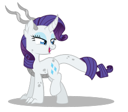 Size: 1600x1400 | Tagged: safe, artist:dragonchaser123, imported from derpibooru, rarity, dracony, dragon, hybrid, female, looking back, simple background, solo, species swap, transparent background, vector