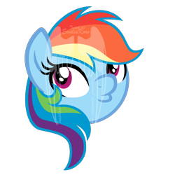 Size: 2232x2232 | Tagged: safe, artist:tuppkam1, imported from derpibooru, rainbow dash, pony, bust, female, high res, obtrusive watermark, portrait, simple background, solo, transparent background, watermark