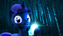 Size: 1204x678 | Tagged: safe, artist:mrwithered, imported from derpibooru, oc, oc only, oc:spacelight, pony, unicorn, 3d, crystal, female, mare, solo, source filmmaker