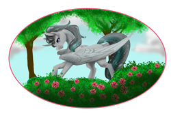 Size: 1024x685 | Tagged: safe, artist:oneiria-fylakas, imported from derpibooru, oc, oc only, alicorn, pony, alicorn oc, male, solo, stallion, tree