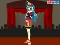 Size: 800x600 | Tagged: safe, imported from derpibooru, juniper montage, equestria girls, mirror magic, spoiler:eqg specials, dress up game, feet, female, sandals, solo, starsue