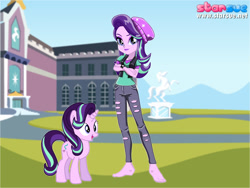 Size: 800x600 | Tagged: safe, imported from derpibooru, starlight glimmer, pony, unicorn, equestria girls, spoiler:eqg specials, barefoot, feet, human ponidox, self ponidox, starsue