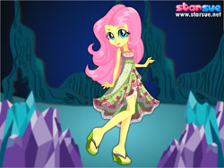 Size: 800x600 | Tagged: safe, imported from derpibooru, fluttershy, equestria girls, legend of everfree, camp fashion show outfit, dressup, feet, female, sandals, solo, starsue