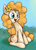 Size: 973x1368 | Tagged: safe, artist:variant, derpibooru exclusive, imported from derpibooru, pear butter, pony, the perfect pear, cute, female, open mouth, pearabetes, sitting, smiling, solo
