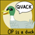 Size: 345x345 | Tagged: safe, artist:watermelon changeling, derpibooru exclusive, imported from derpibooru, bird, duck, derpibooru, meta, ms paint, op is a duck, quack, solo, speech bubble, spoilered image joke