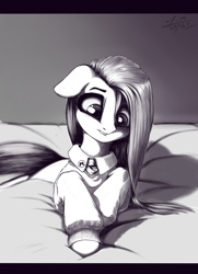 Size: 1300x1800 | Tagged: safe, artist:limchph2, imported from derpibooru, marble pie, earth pony, pony, female, grayscale, mare, monochrome, solo