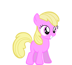 Size: 3037x2729 | Tagged: safe, artist:aborrozakale, imported from derpibooru, oc, oc only, oc:puppysmiles, earth pony, pony, fallout equestria, fallout equestria: pink eyes, fanfic art, female, filly, high res, simple background, solo, transparent background, vector