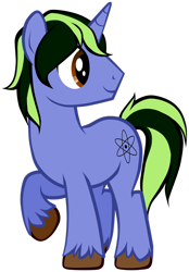 Size: 1024x1469 | Tagged: safe, artist:petraea, imported from derpibooru, oc, oc only, oc:spiffers, pony, unicorn, raised hoof, simple background, solo, transparent background, vector