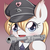 Size: 50x50 | Tagged: safe, artist:aryanne, imported from derpibooru, oc, oc only, oc:aryanne, earth pony, pony, clothes, emoticon, female, gun, luger, mare, nazi, solo, swastika, uniform, weapon