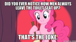 Size: 600x337 | Tagged: safe, edit, edited screencap, imported from derpibooru, screencap, pinkie pie, pony, baby cakes, image macro, meme, memeful.com, the simpsons