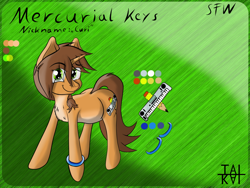 Size: 1280x960 | Tagged: safe, artist:tai kai, imported from derpibooru, oc, oc only, oc:mercurial keys, pony, unicorn, accessory, chubby, eye clipping through hair, female, mare, plump, reference sheet