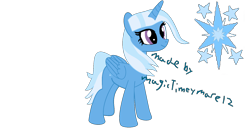 Size: 1560x799 | Tagged: safe, artist:magictimeymare12, imported from derpibooru, trixie, pony, unicorn, alternate cutie mark, alternate hairstyle, female, mare