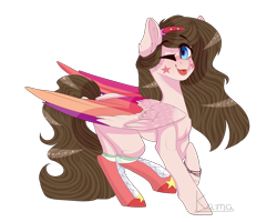 Size: 2000x1600 | Tagged: safe, artist:skimea, imported from derpibooru, oc, oc only, oc:venuz, pegasus, pony, commission, cute, female, mare, simple background, smiling, solo, transparent background