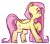 Size: 874x772 | Tagged: safe, artist:milky-rabbit, imported from derpibooru, fluttershy, pegasus, pony, female, folded wings, looking up, profile, raised hoof, simple background, smiling, solo, standing, sticker, transparent background