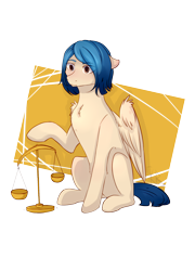 Size: 1800x2500 | Tagged: safe, artist:shiro-roo, imported from derpibooru, oc, oc only, pegasus, pony, horoscope, libra, ponified, solo, zodiac