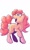 Size: 622x1024 | Tagged: safe, artist:limply_swamp, imported from derpibooru, pinkie pie, pony, apple, balancing, female, food, ponies balancing stuff on their nose, solo