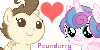 Size: 100x50 | Tagged: safe, imported from derpibooru, pound cake, princess flurry heart, pony, deviantart, deviantart group, female, heart, male, picture for breezies, poundflurry, shipping, straight