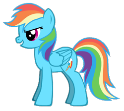 Size: 416x372 | Tagged: safe, artist:ra1nb0wk1tty, imported from derpibooru, rainbow dash, pegasus, pony, pony creator, female, mare, simple background, solo, transparent background