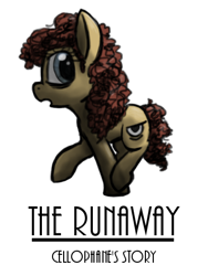 Size: 372x496 | Tagged: safe, artist:thebathwaterhero, imported from derpibooru, oc, oc only, oc:cellophane, pony, cover art, simple background, transparent background