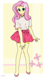 Size: 720x1280 | Tagged: safe, artist:leone di cielo, imported from derpibooru, fluttershy, equestria girls, cute, female, looking at you, ring, shyabetes, solo