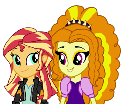 Size: 970x824 | Tagged: safe, artist:ktd1993, imported from derpibooru, adagio dazzle, sunset shimmer, equestria girls, female, lesbian, shipping, sunsagio