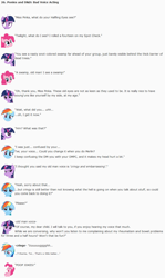 Size: 851x1426 | Tagged: safe, artist:dziadek1990, imported from derpibooru, pinkie pie, rainbow dash, twilight sparkle, oc, oc:merlin, oc:pinka, conversation, description is relevant, dialogue, dungeons and dragons, emote story, emote story:ponies and d&d, emotes, incontinence, incontinent, reddit, rpg, slice of life, tabletop game, text