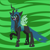 Size: 2577x2567 | Tagged: safe, artist:deerbutt, imported from derpibooru, queen chrysalis, changeling, changeling queen, crown, female, jewelry, regalia, smug, solo