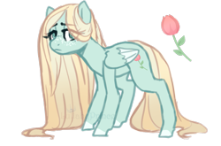 Size: 1093x721 | Tagged: safe, artist:lullabyprince, deleted from derpibooru, imported from derpibooru, oc, oc only, oc:tulip terry, pegasus, pony, female, mare, simple background, solo, transparent background