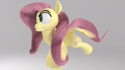 Size: 1920x1080 | Tagged: safe, artist:jonlo84, imported from derpibooru, fluttershy, pegasus, pony, 3d, female, solo