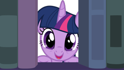 Size: 6000x3378 | Tagged: safe, artist:dashiesparkle, imported from derpibooru, twilight sparkle, alicorn, pony, amending fences, season 5, book, cute, female, happy, high res, mare, peekaboo, smiling, solo, twiabetes, twilight sparkle (alicorn), vector