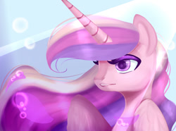 Size: 1200x895 | Tagged: safe, artist:clefficia, imported from derpibooru, princess cadance, alicorn, pony, bust, female, mare, portrait, solo