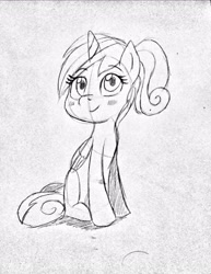 Size: 2514x3253 | Tagged: safe, artist:otakuponi, imported from derpibooru, princess cadance, pony, female, filly, solo, traditional art