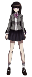 Size: 835x1968 | Tagged: safe, artist:katedoof, imported from derpibooru, octavia melody, human, anime, clothes, crossover, danganronpa, female, high heels, humanized, necktie, pleated skirt, shoes, simple background, skirt, socks, solo, style emulation, transparent background