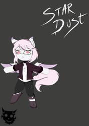 Size: 2893x4092 | Tagged: safe, artist:exile, imported from derpibooru, oc, oc only, oc:star dust, pegasus, semi-anthro, female, simple background, solo