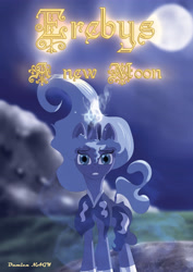 Size: 3307x4677 | Tagged: safe, artist:erebyscomics, imported from derpibooru, princess luna, pony, comic, disney, epic, magic, moon, style