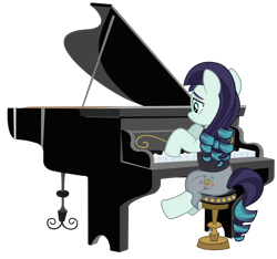 Size: 5610x5250 | Tagged: safe, artist:jhayarr23, imported from derpibooru, coloratura, earth pony, pony, absurd resolution, clothes, female, mare, musical instrument, piano, rara, simple background, solo, transparent background, vector