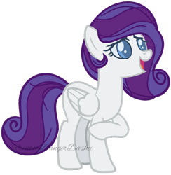 Size: 1024x1050 | Tagged: safe, artist:bezziie, imported from derpibooru, rarity, pegasus, pony, alternate universe, base used, colored pupils, female, pegasus rarity, race swap, simple background, solo, transparent background