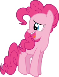 Size: 6400x8327 | Tagged: safe, artist:parclytaxel, imported from derpibooru, pinkie pie, earth pony, pony, celestial advice, .svg available, absurd resolution, female, looking back, mare, open mouth, pronking, simple background, smiling, solo, teeth, transparent background, vector