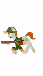 Size: 720x1280 | Tagged: safe, artist:fis, imported from derpibooru, oc, oc only, pony, gun, lineless, m12 trench gun, shotgun, solo, war, weapon, world war ii