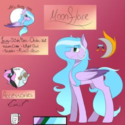 Size: 3000x3000 | Tagged: safe, artist:harmonyskish, imported from derpibooru, oc, oc only, oc:cream cloud, oc:moonflare, pegasus, pony, colored wings, female, high res, mare, multicolored wings, reference sheet