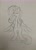 Size: 2269x3141 | Tagged: safe, artist:pink-pone, imported from derpibooru, fluttershy, pony, bipedal, female, high res, monochrome, solo, traditional art