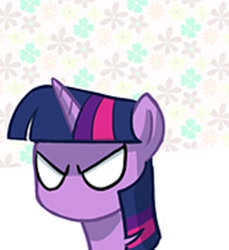 Size: 972x1062 | Tagged: safe, artist:uotapo, edit, imported from derpibooru, twilight sparkle, pony, death stare, no mouth
