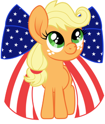 Size: 3001x3523 | Tagged: safe, artist:cloudy glow, artist:cloudyglow, imported from derpibooru, applejack, earth pony, pony, 4th of july, american independence day, amerijack, cute, female, holiday, independence day, jackabetes, simple background, smiling, solo, transparent background, united states