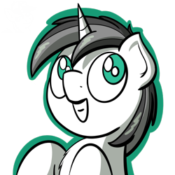 Size: 1000x1000 | Tagged: safe, artist:ashtoneer, imported from derpibooru, oc, oc only, oc:badge, pony, unicorn, bust, male, portrait, simple background, solo, stallion, transparent background